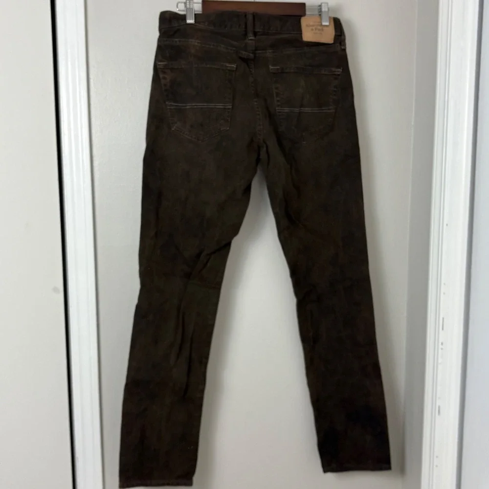 Abercrombie & Fitch Skinny Pants Mens Brown Button Fly 31x31 Pants Casual